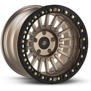 Maverick - Satin Bronze (black ring & bronze bolts) - three-quarter