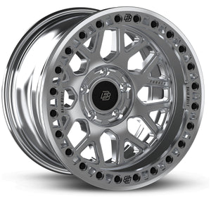 Outlaw - Machined Raw (raw ring & black bolts) - three-quarter