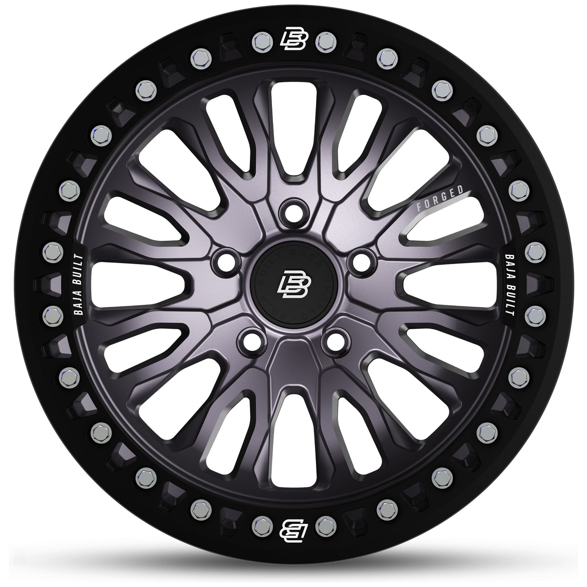 Renegade - Satin Graphite (black ring & aluminum bolts) - front