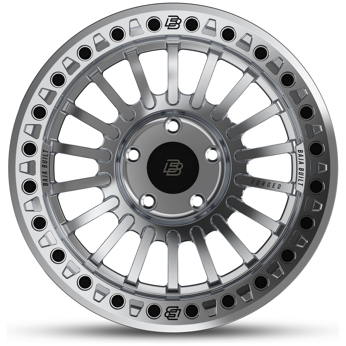 Maverick - Machined Raw (raw ring & black bolts) - front