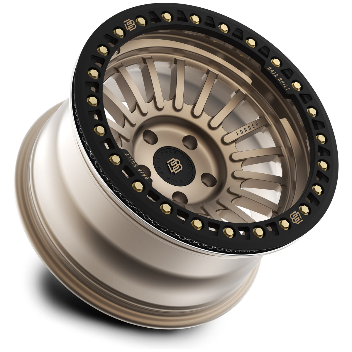 Maverick - Satin Bronze (black ring & bronze bolts) - side