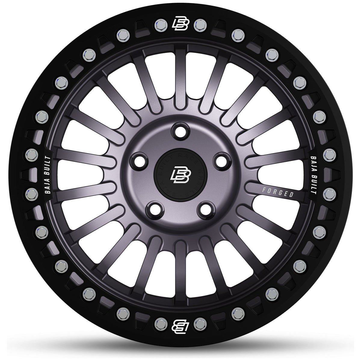 Maverick - Satin Graphite (black ring & aluminum bolts) - front