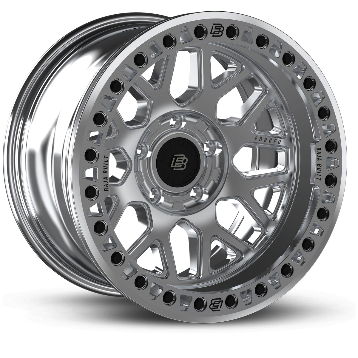 Outlaw - Machined Raw (raw ring & black bolts) - three-quarter