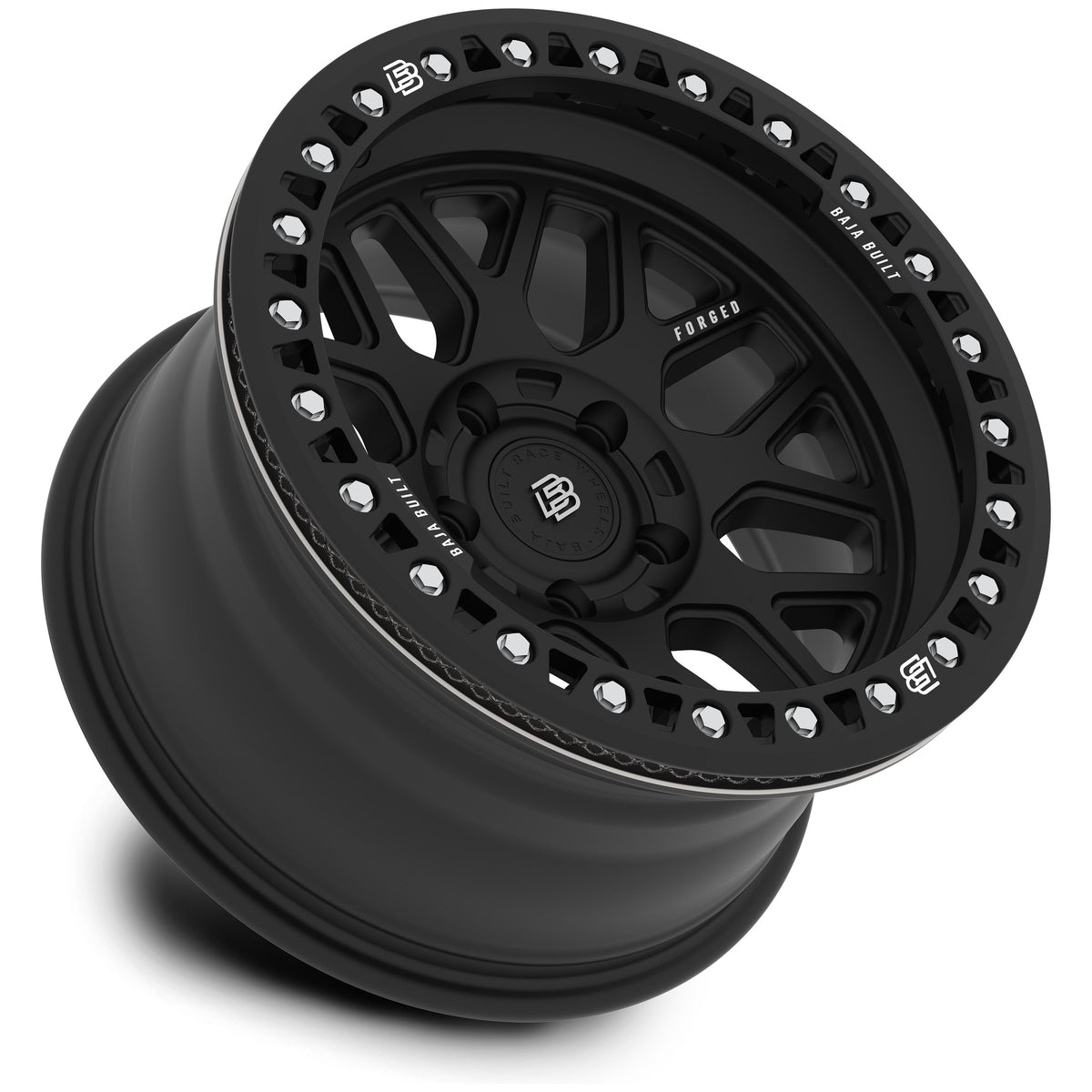 Outlaw - Matt Black (black ring & aluminum bolts) - side