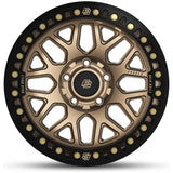 Outlaw - Satin Bronze (black ring & bronze bolts) - front