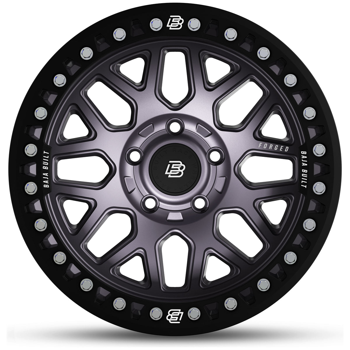 Outlaw - Satin Graphite (black ring & aluminum bolts) - front
